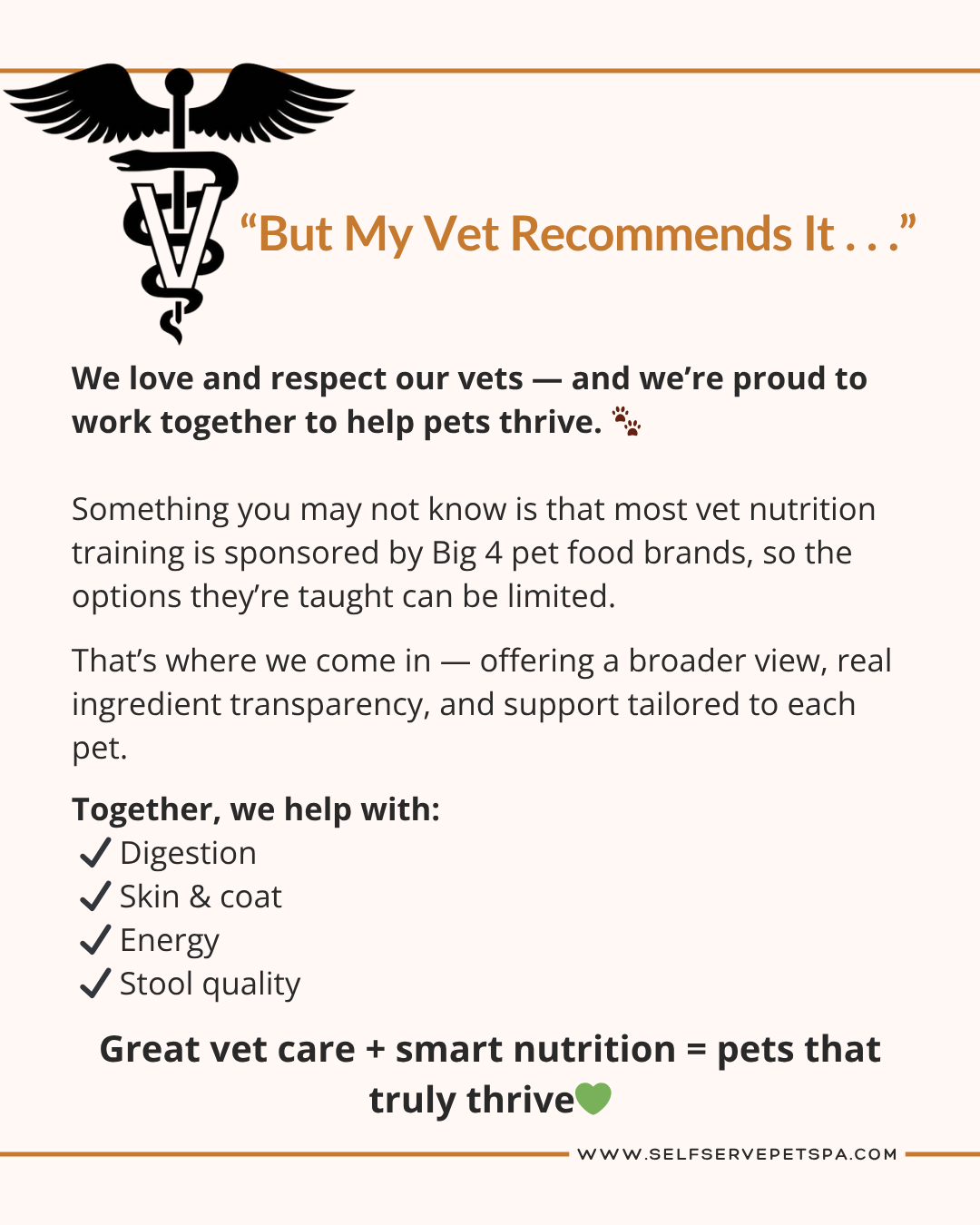But my vet recommended it!