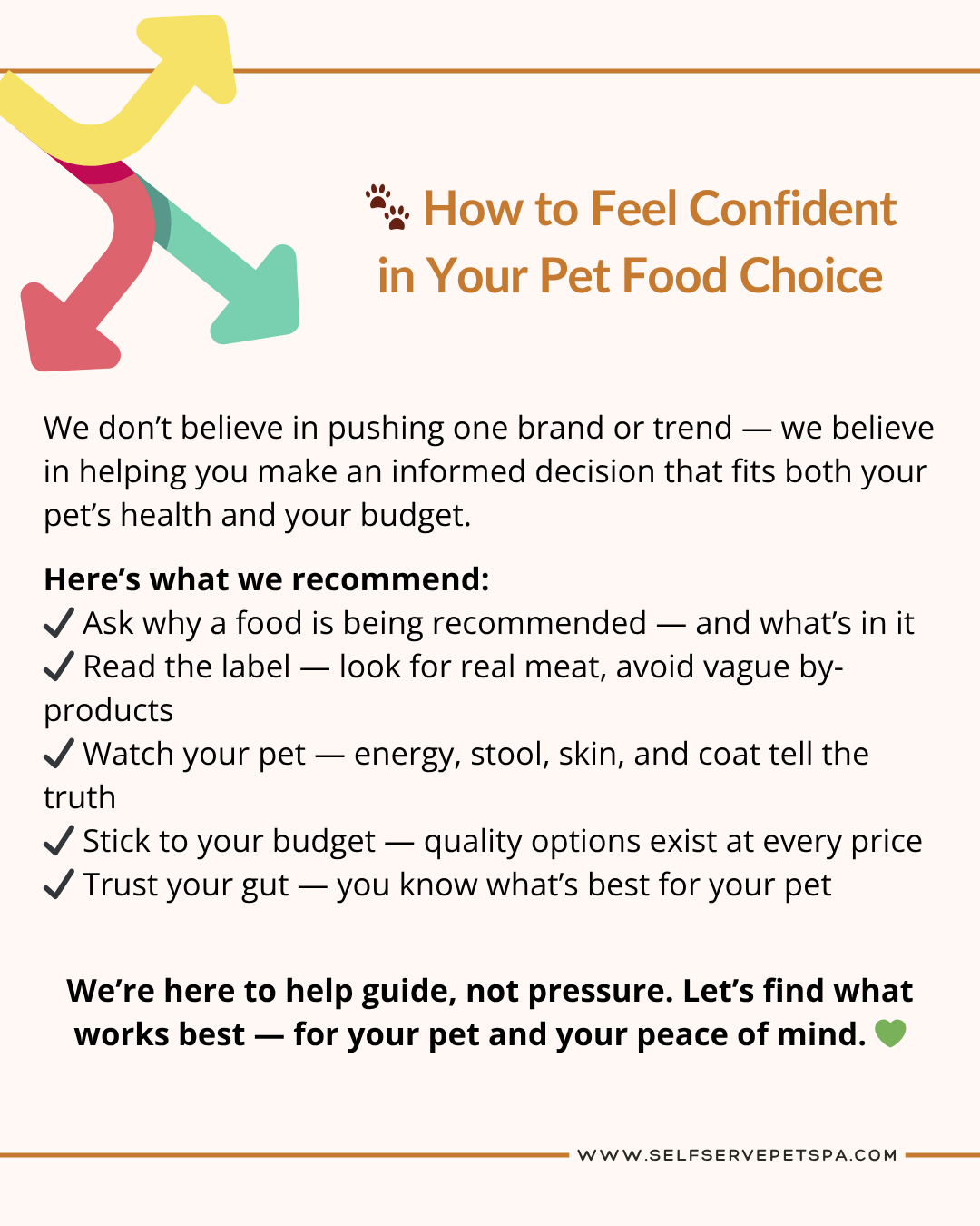How to feel confident in your pet food choice.