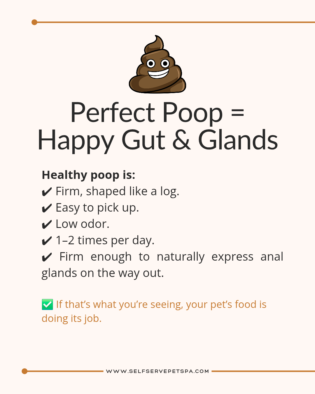 Perfect poop and what it says